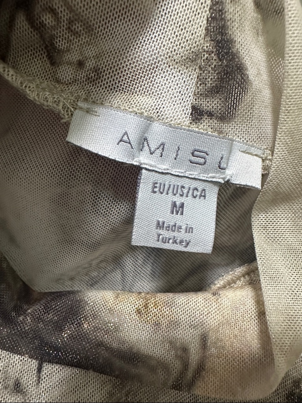 👛 Amisu Mesh Sheer Top - Picture 4 of 4